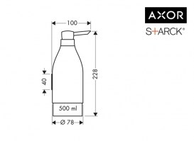 DOSIFICADOR JABON LIQUIDO STARCK AXOR